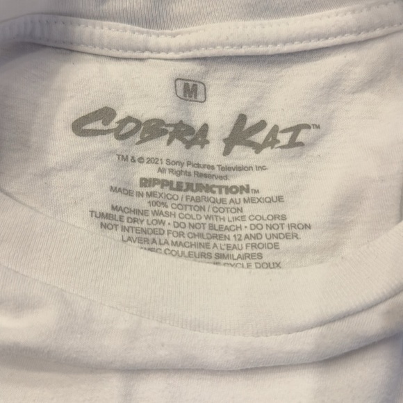 Cobra Kai Ripple Junction Men’s White T-Shirt Size Medium. - Picture 4 of 5